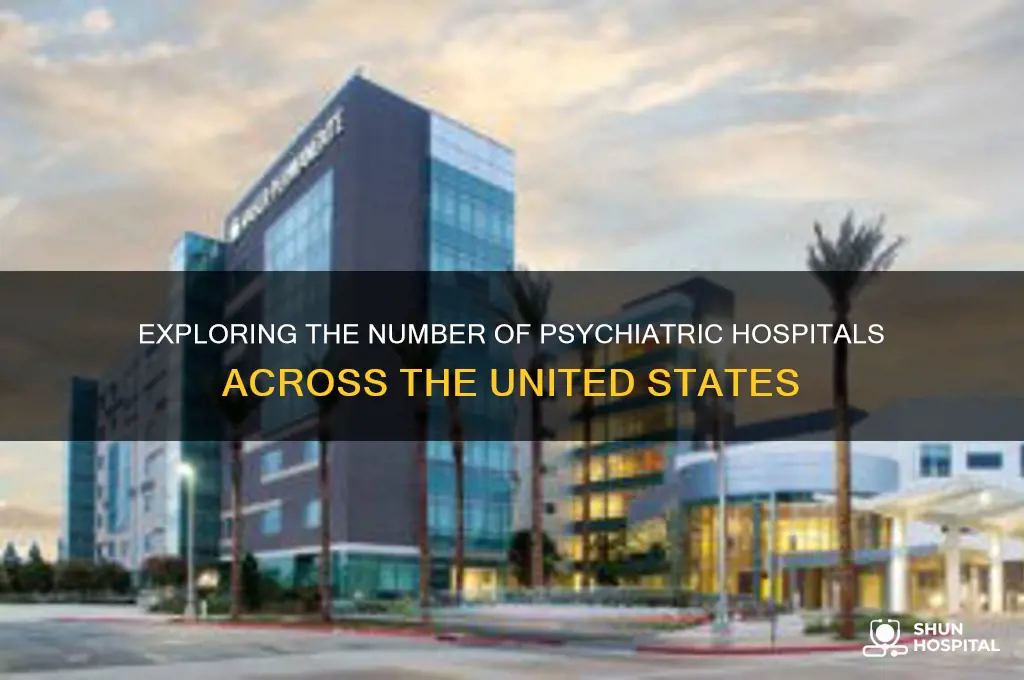 how many psychiatric hospitals are there in the united states