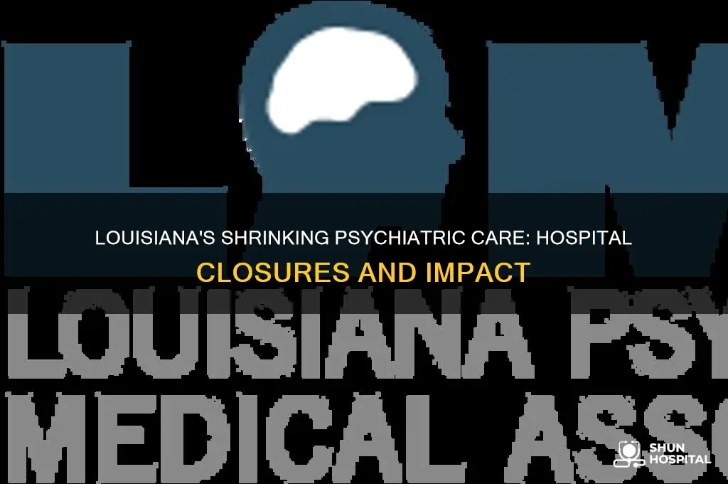 how many psychiatric hospitals have been closed in louisiana