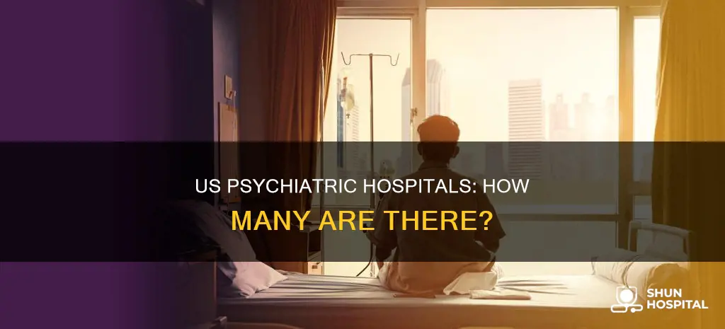 how many psychiatric hospitals in the us