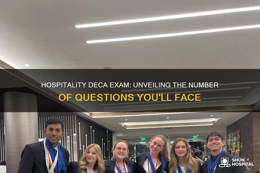 how many questions are on the hospitality deca exam