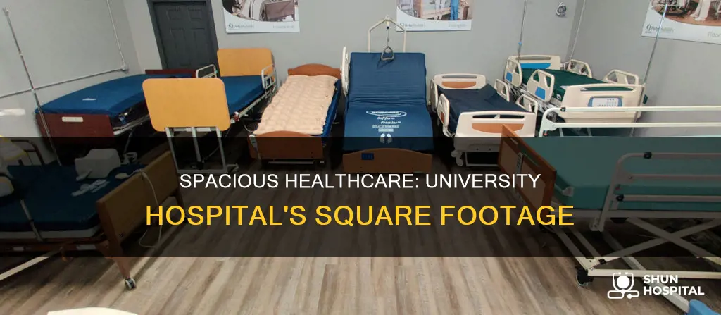 how many square feet is university hospital