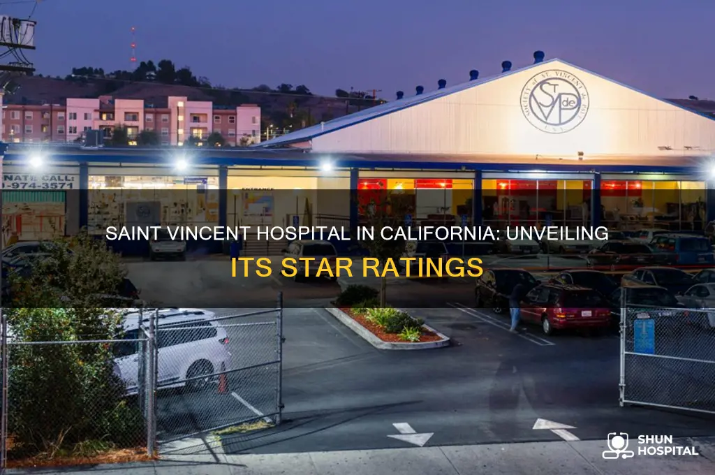 how many start does saint vincent hospital in california have