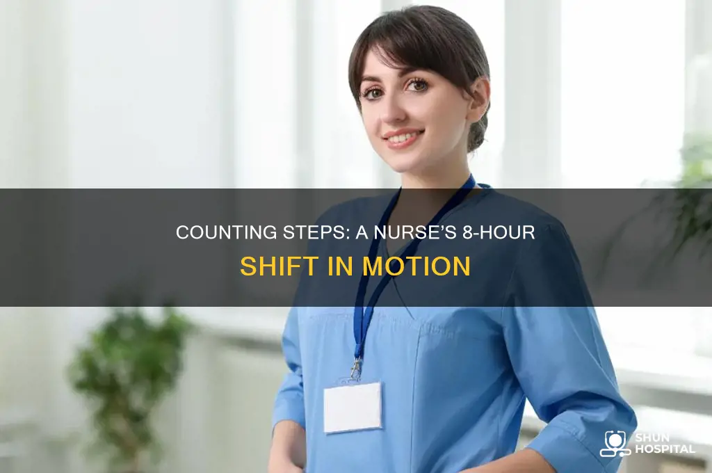 how many steps in 8 hour shift at a hospital