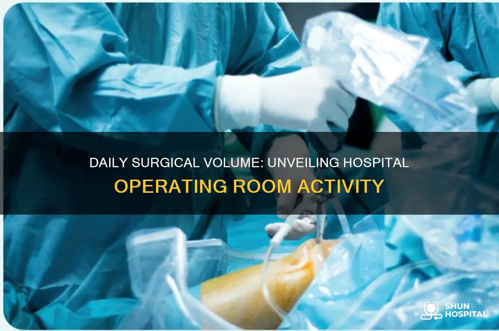 how many surgeries are performed each day in a hospital