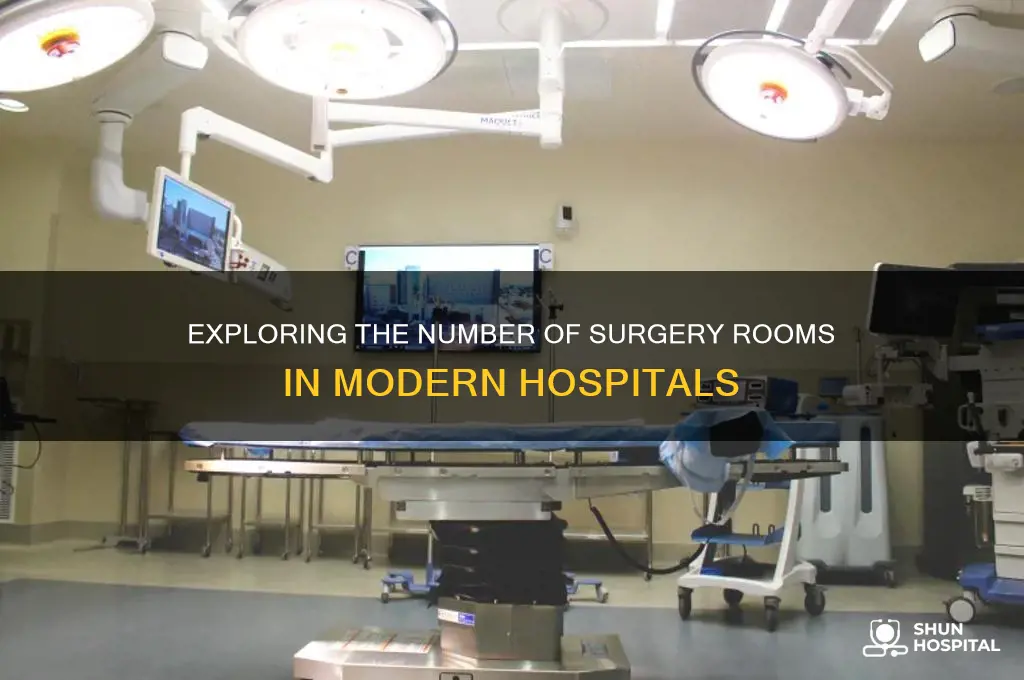 how many surgery rooms are there in a hospital