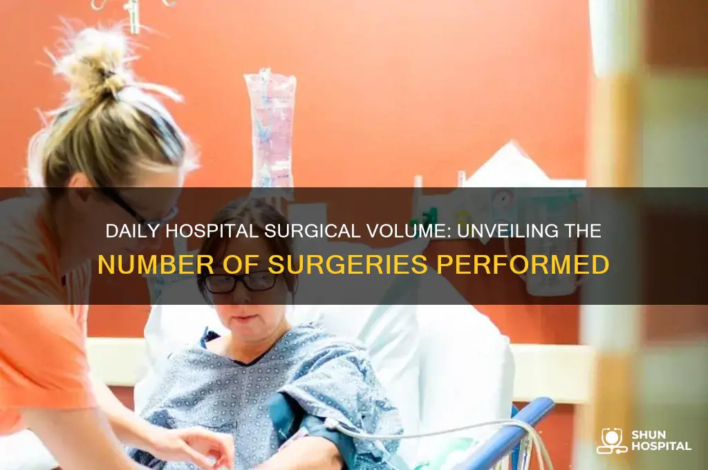 how many surguries are performed each day in a hospital
