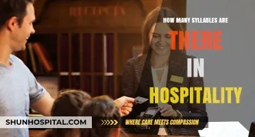 The Warm Welcome of Hospitality: A Syllable Study