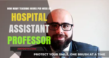 Balancing Clinical Duties and Teaching: Weekly Hours for Hospital Assistant Professors