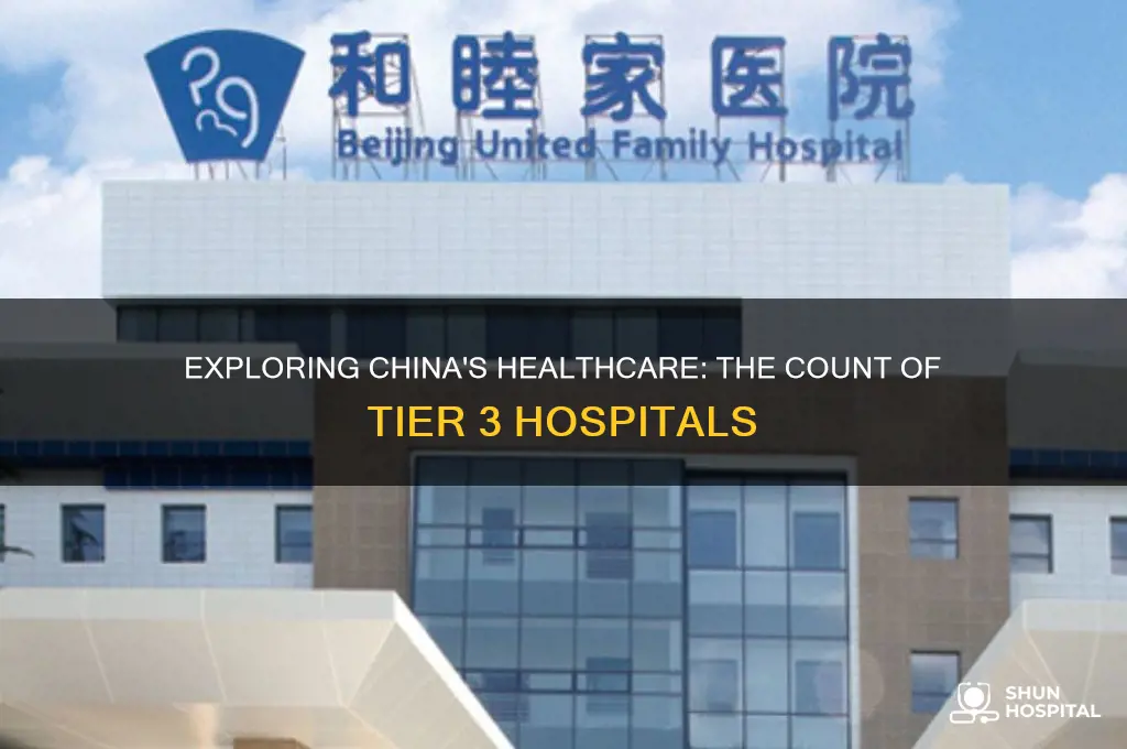 how many tier 3 hospitals are there in china
