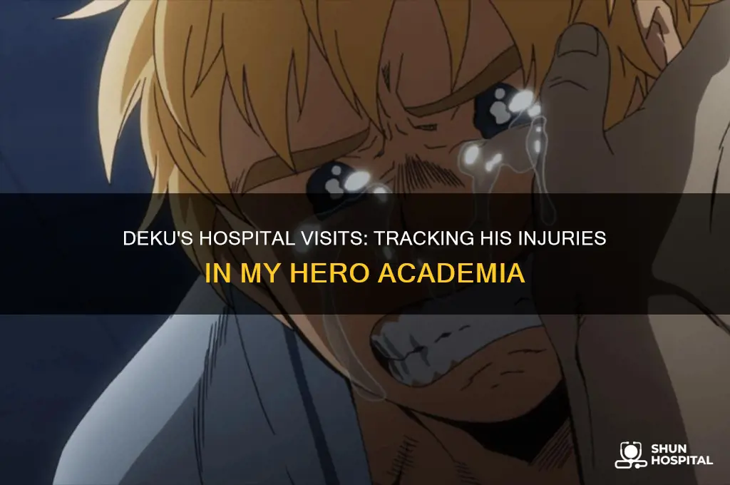 how many times has deku been in the hospital