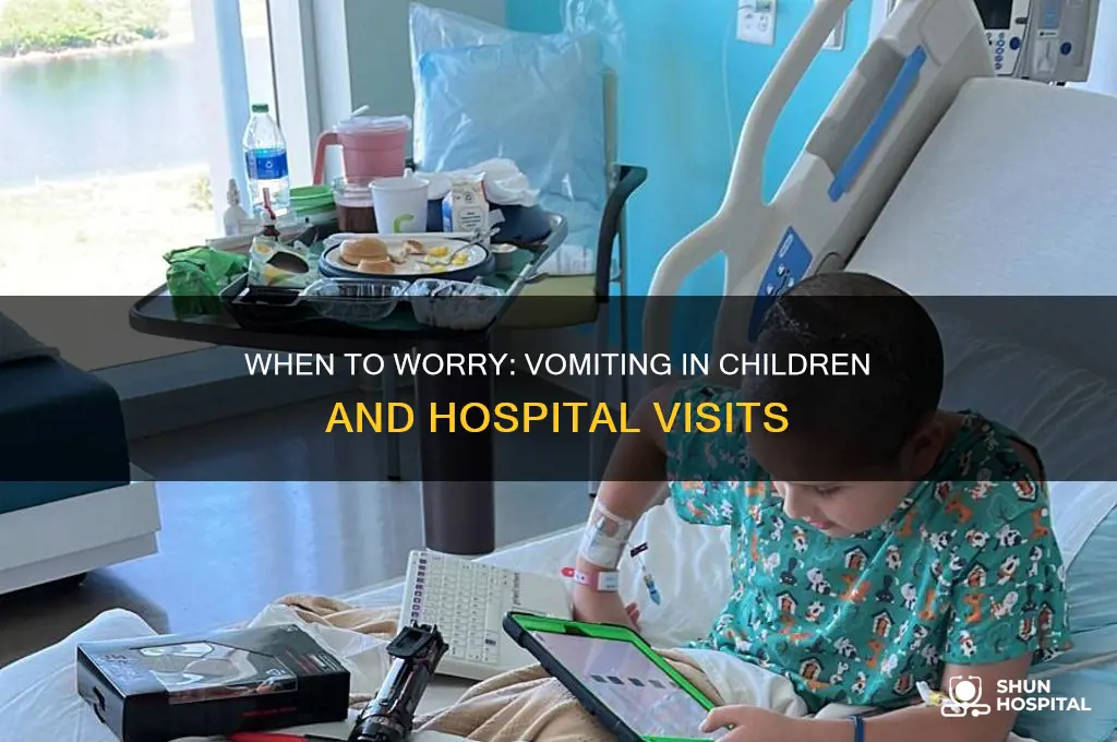 how many times should a child vomit before hospital
