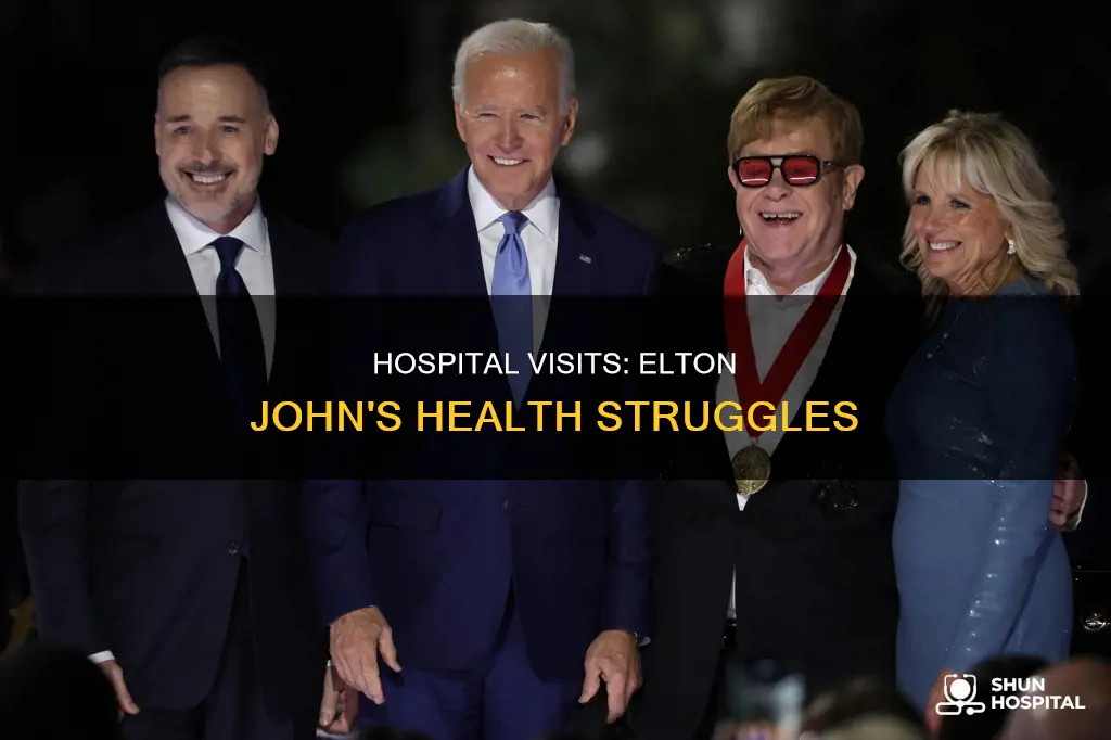 how many times was elton john hospitalized