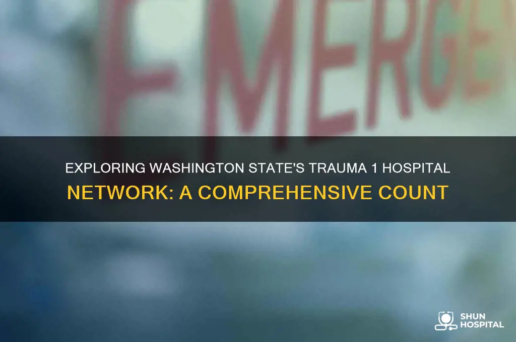 how many trama 1 hospitals are in washington state