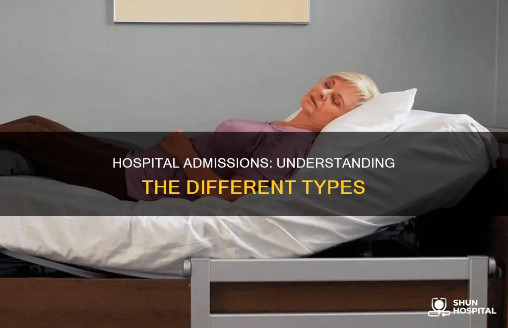 how many types of admission in hospital
