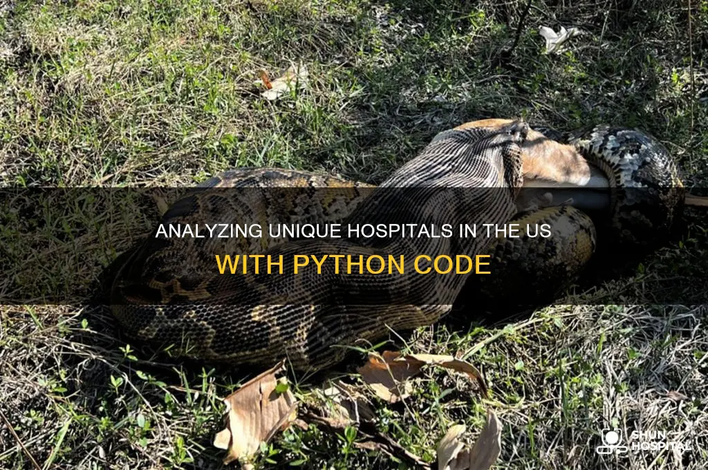 how many unique hospitals are in the states python