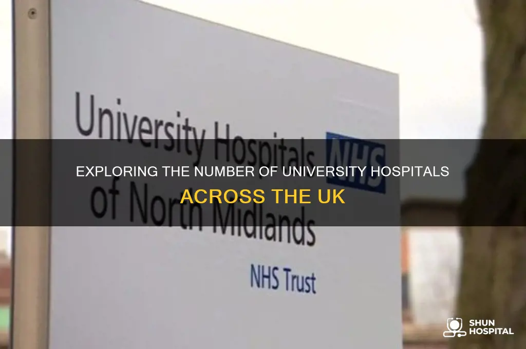 how many university hospitals are there in the uk