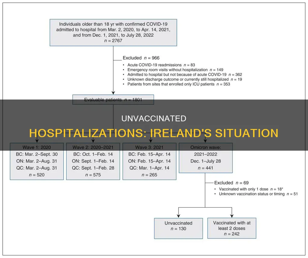 how many unvaccinated in hospital in ireland