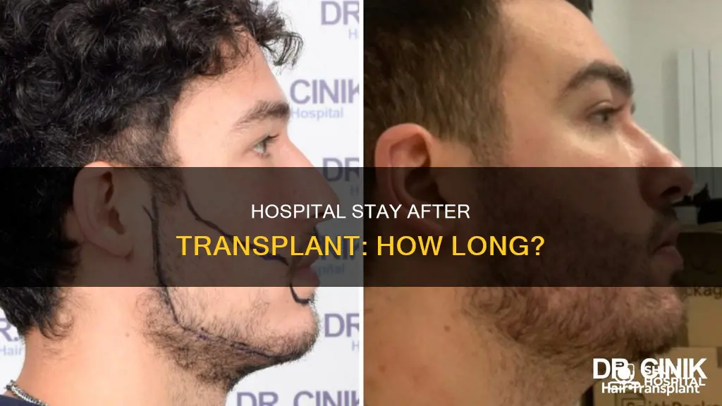 how many weeks in hospital after transplant