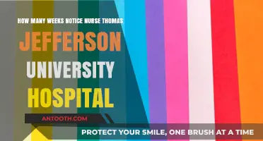 Nurse Resignation Notice Period at Thomas Jefferson University Hospital