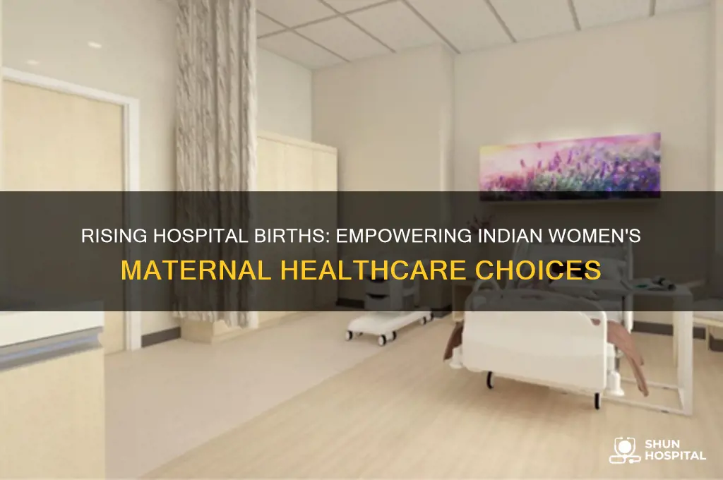how many women in india give birth in hospitals