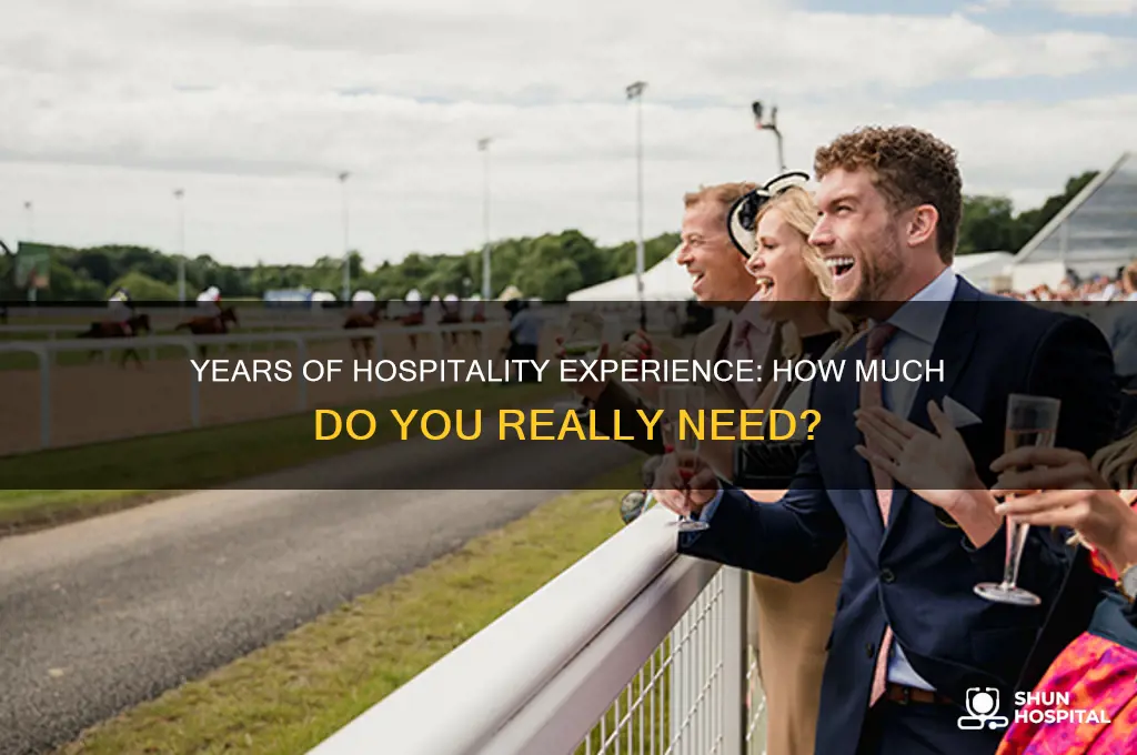 how many years of hospitality experience do you have