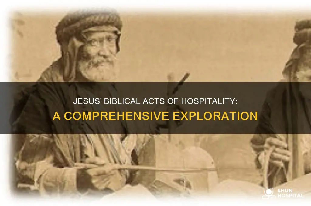 how manyu times has jesus shown hospitality in the bible