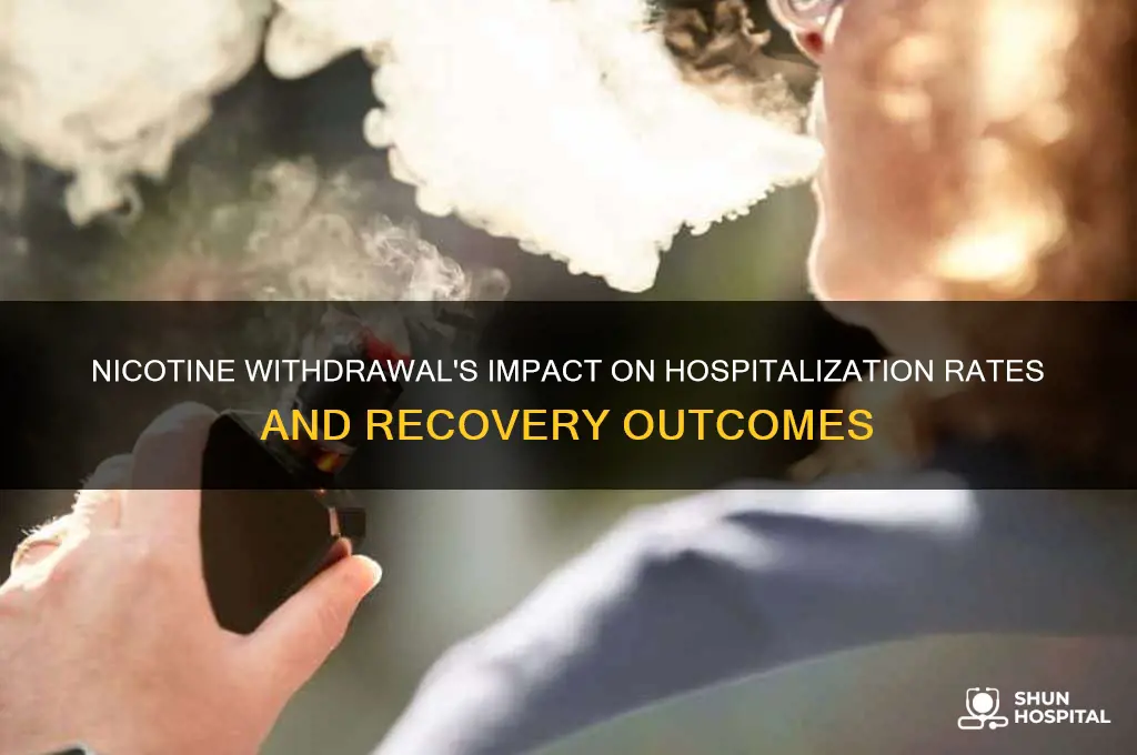 how nicotine withdrawal affect hospitalization