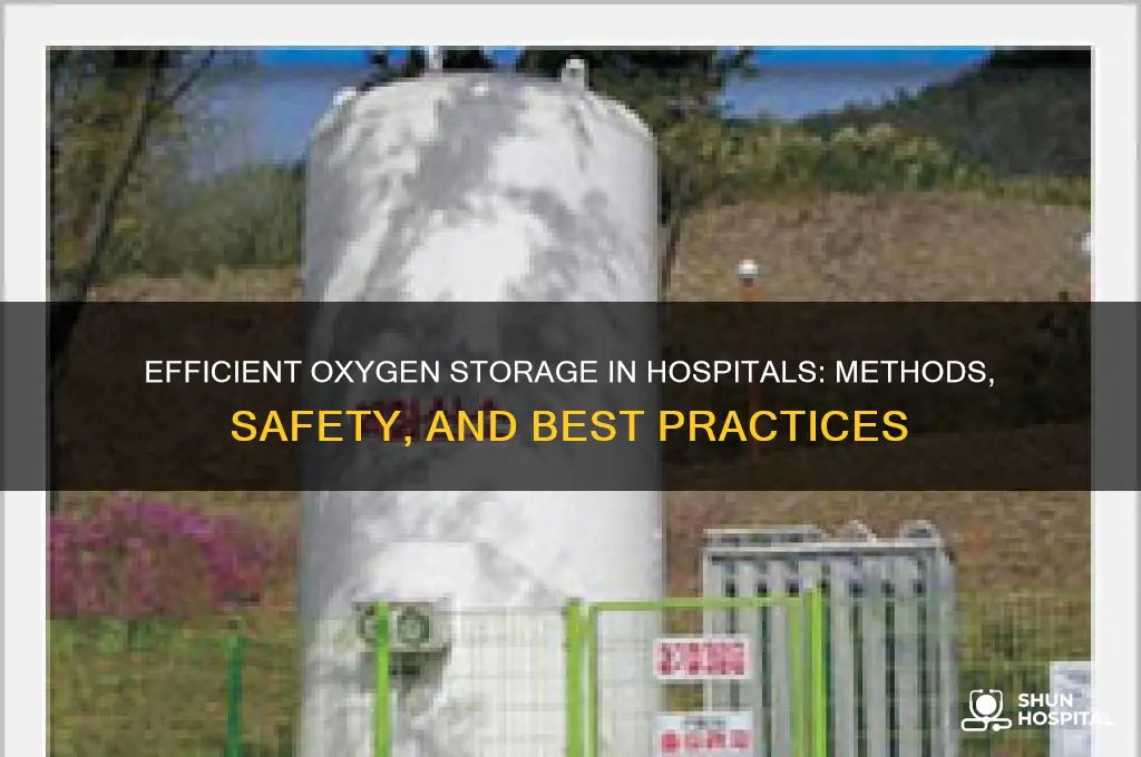 how o2 stored in hospitals