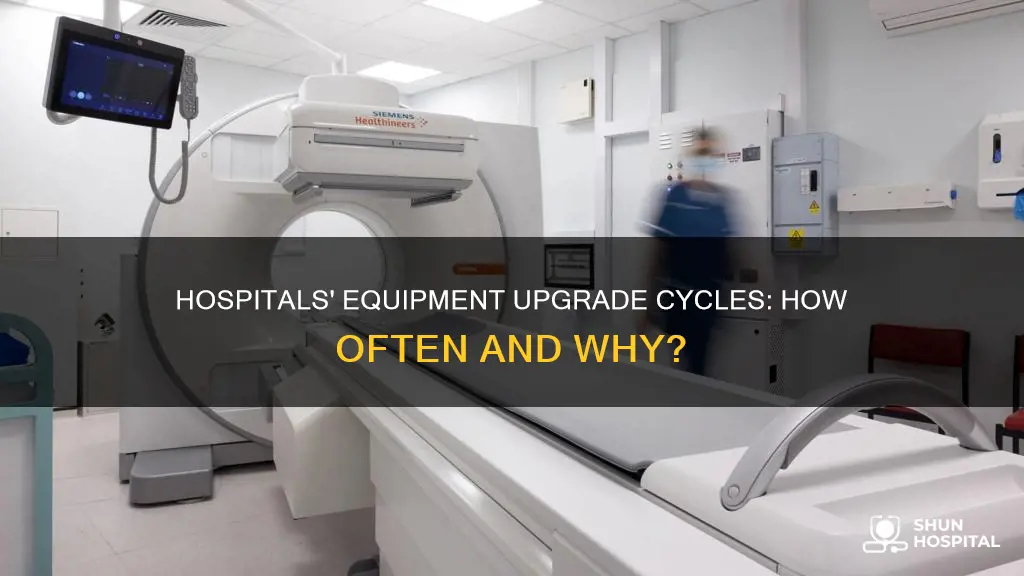 how often do hospitals change out equipment