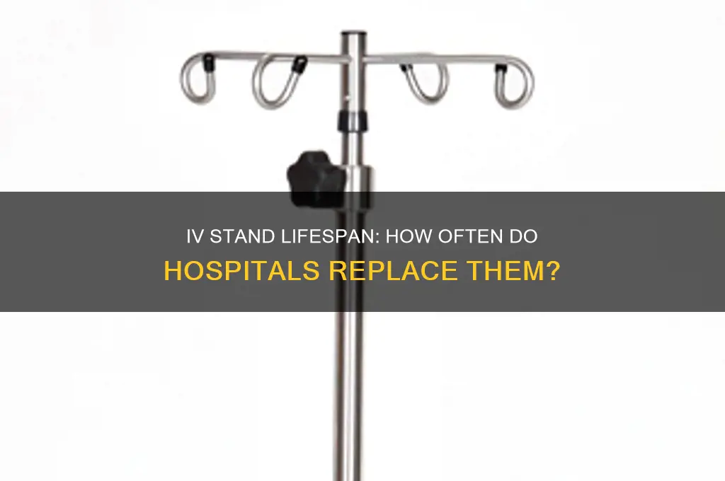 how often do hospitals have to replace their iv stands