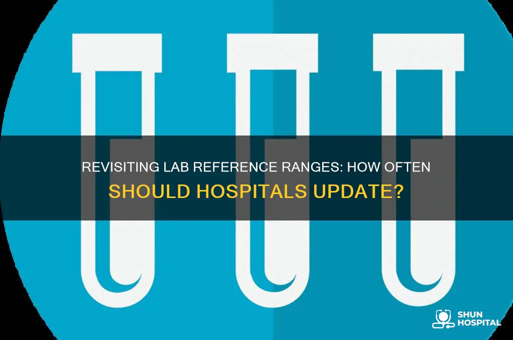 how often do hospitals need to redo laboratory reference ranges