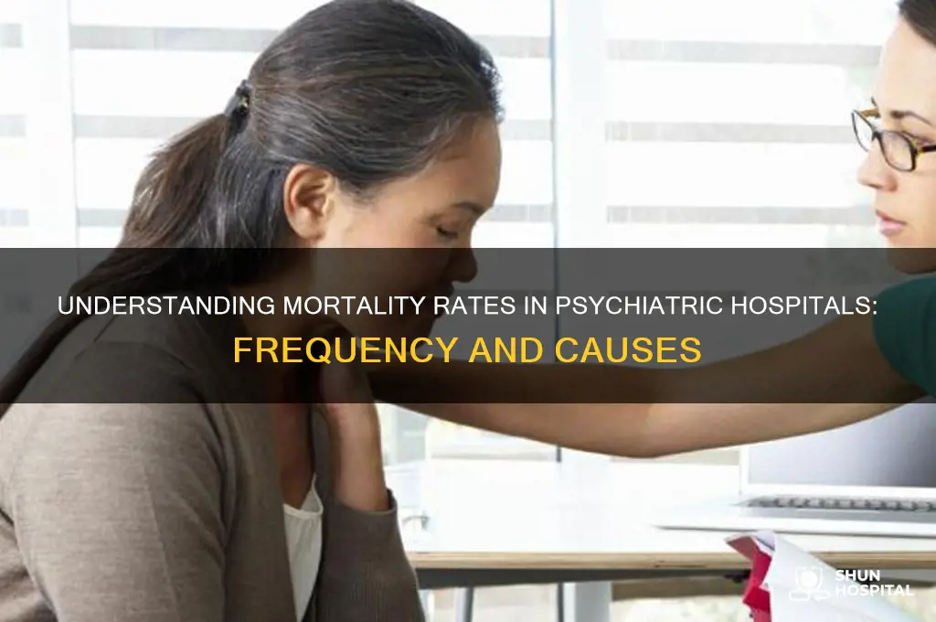 how often do people die in a psychiatic hospital