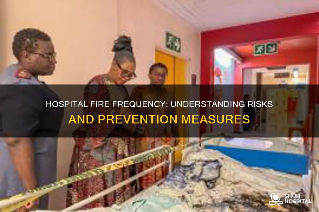 how often does a fire start in a hospital