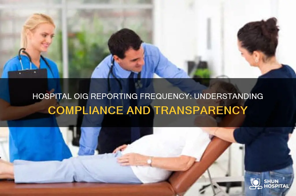 how often does a hospital report to the oig