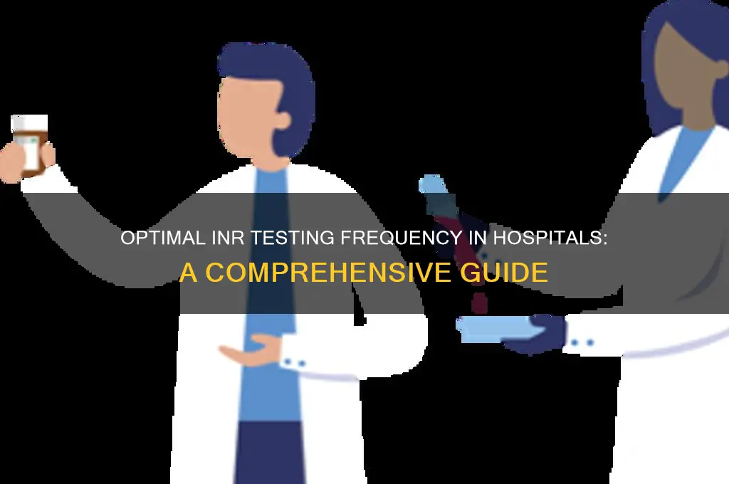 how often inr test need to be performed in hospitals