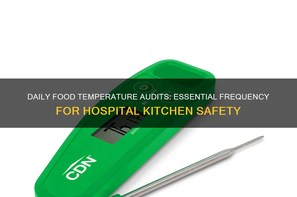 how often should a hospital kitchen audit food temperatures daily