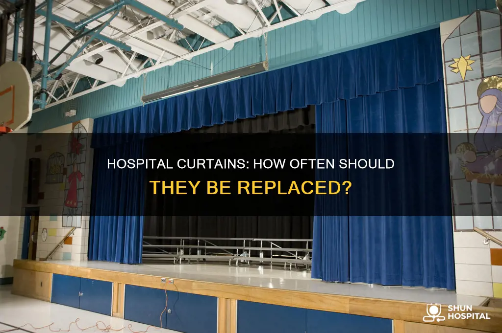 how often should hospital curtains be changed