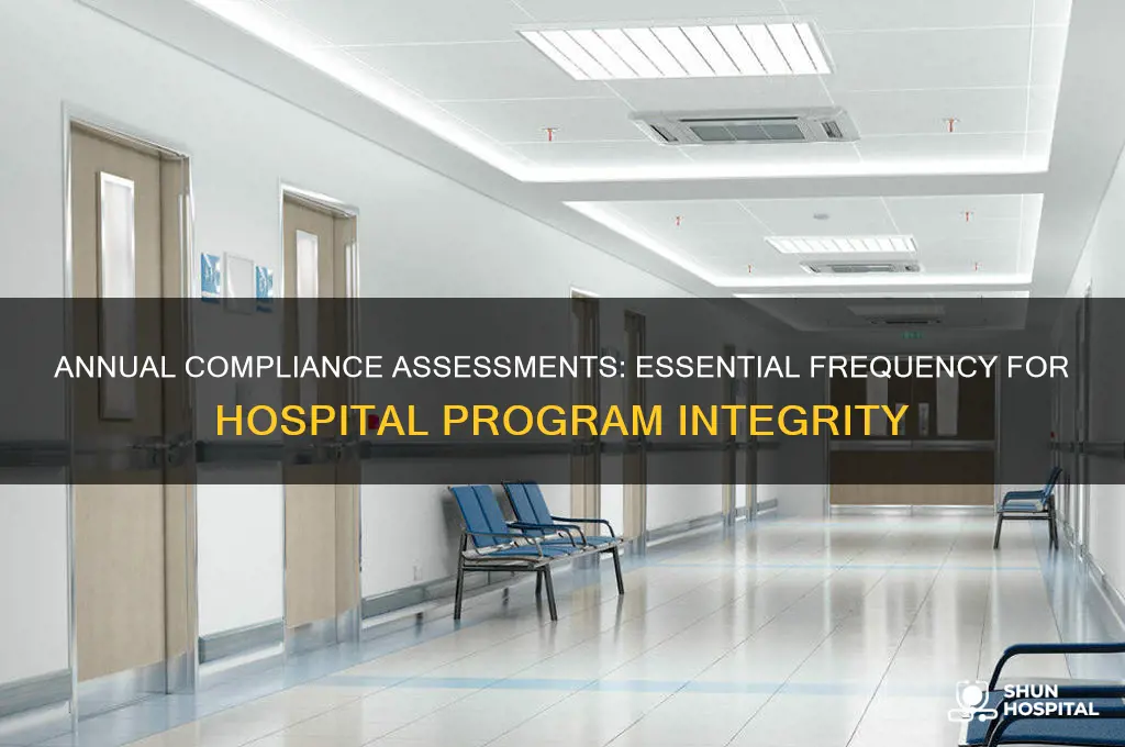 how often should hospitals assess their compliance programs annual