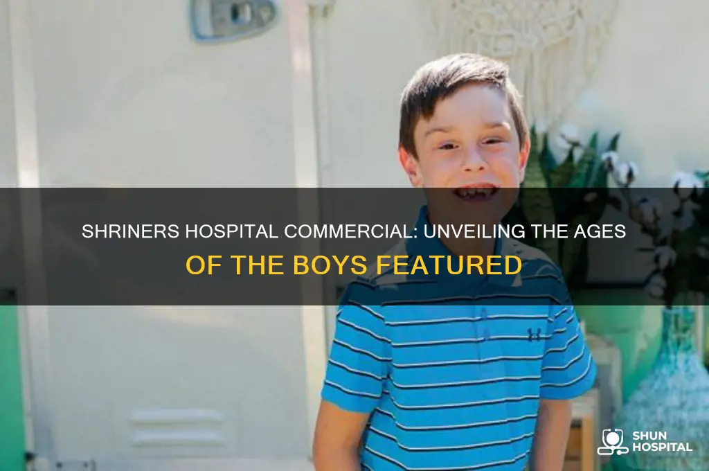 how old are the boys in the shriners hospital commercial