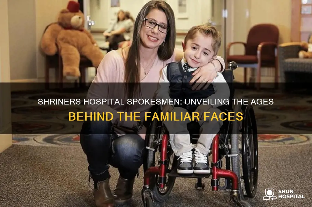 how old are the two spokesman for shriners hospital
