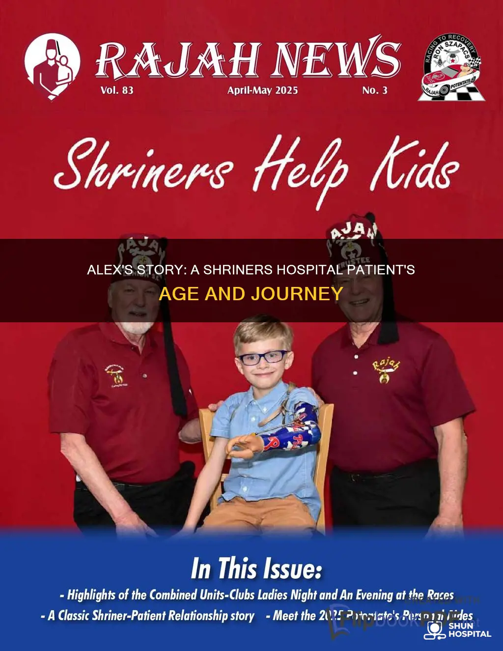how old is alex from shriners hospital
