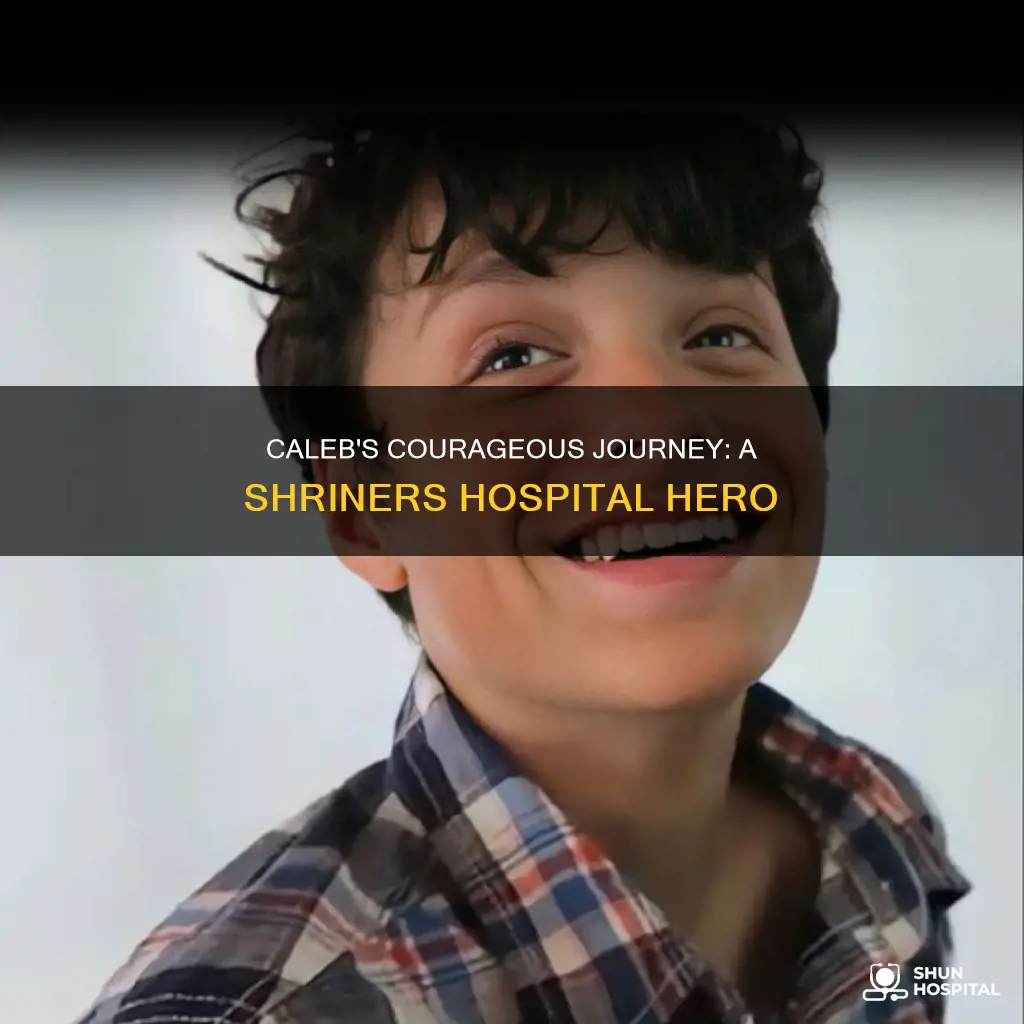 how old is caleb from shriners hospital