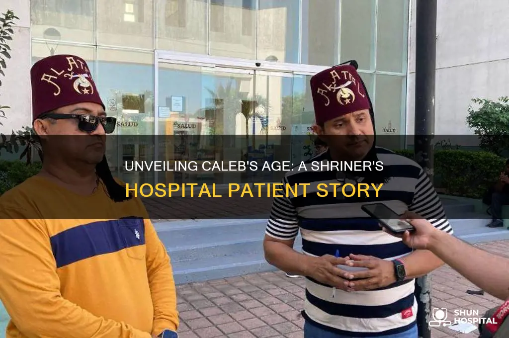 how old is caleb from the shriner