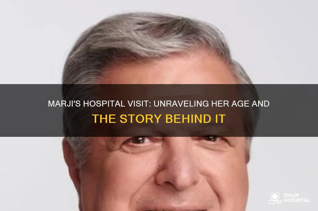 how old is marji when she goes to the hospital