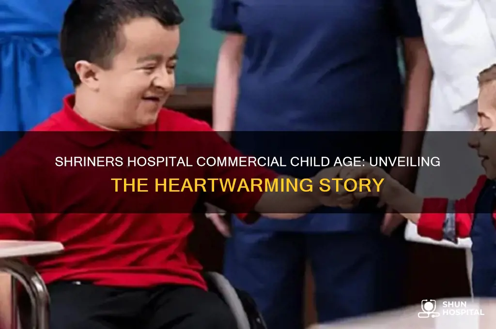 how old is the child in the shriners hospital commercial