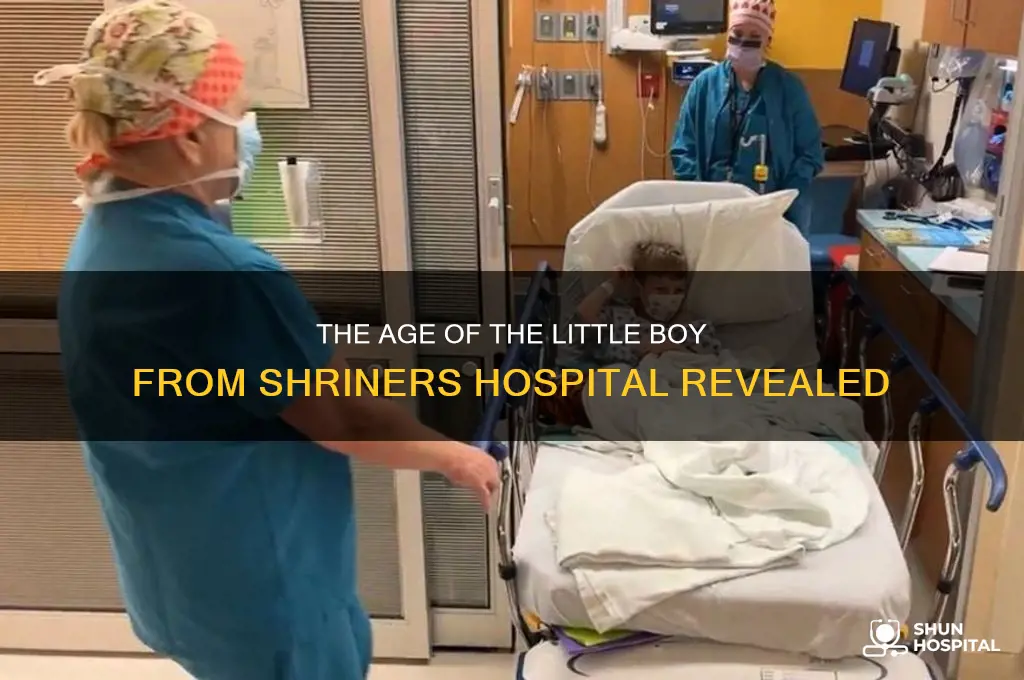 how old is the little boy from shriners hospital