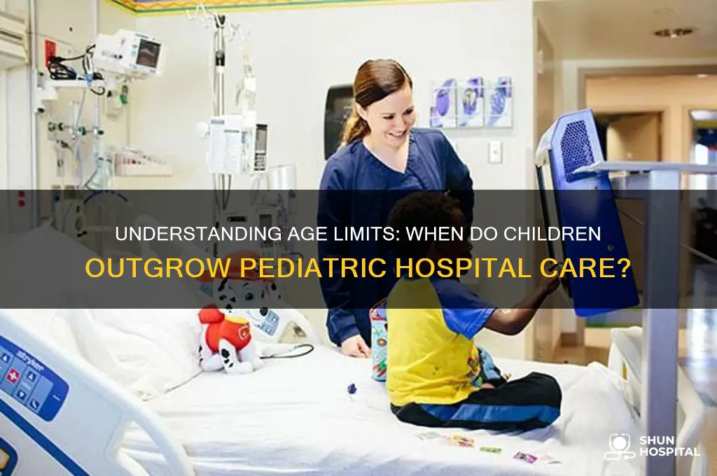 how old is the maximum age for childrens hospital