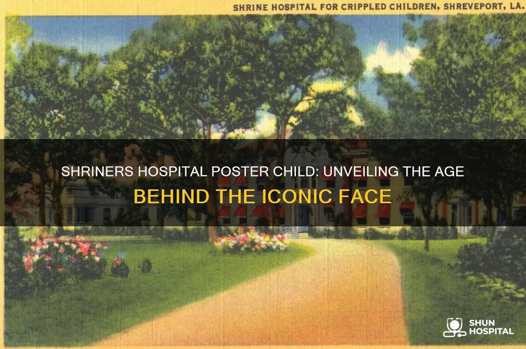 how old is the poster child for shriners hospital