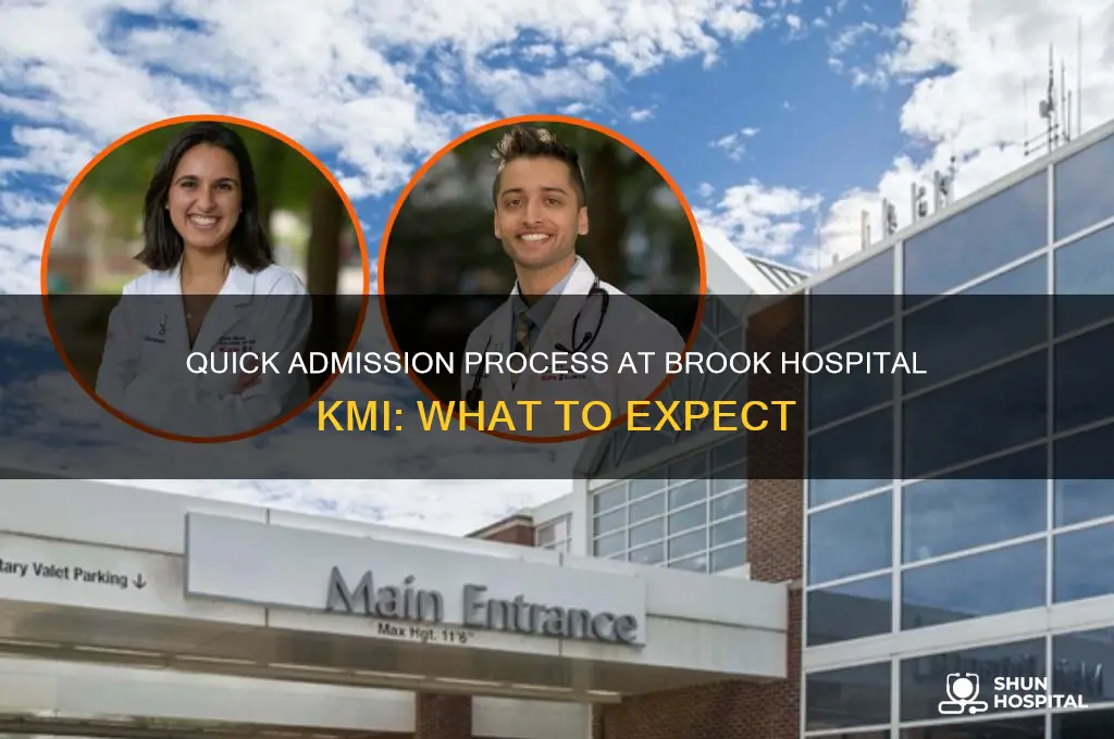 how quickly be admotted to the brook hospital kmi