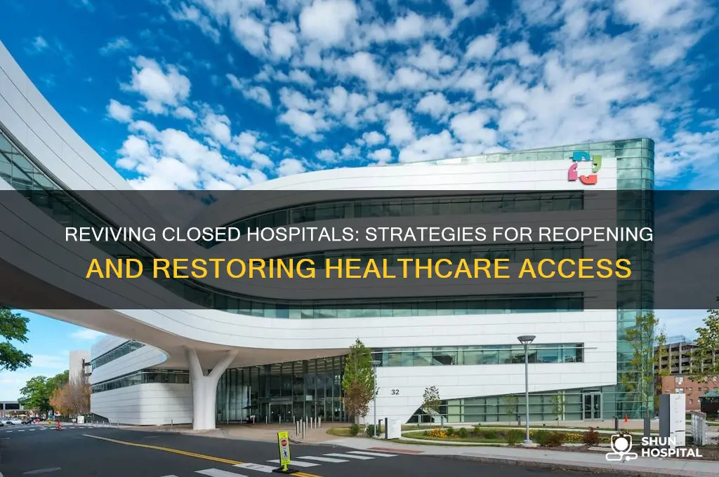 how reopen hospitals that closed